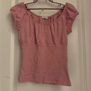 Aritzia Pink Cap Sleeve Top